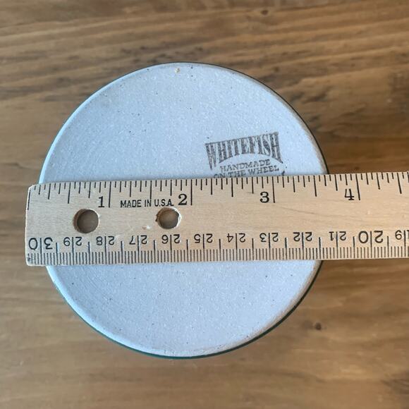 Whitefish Pottery Fish Coffee Mug Ceramic Whitefish Montana Handmade Green - Picture 9 of 9